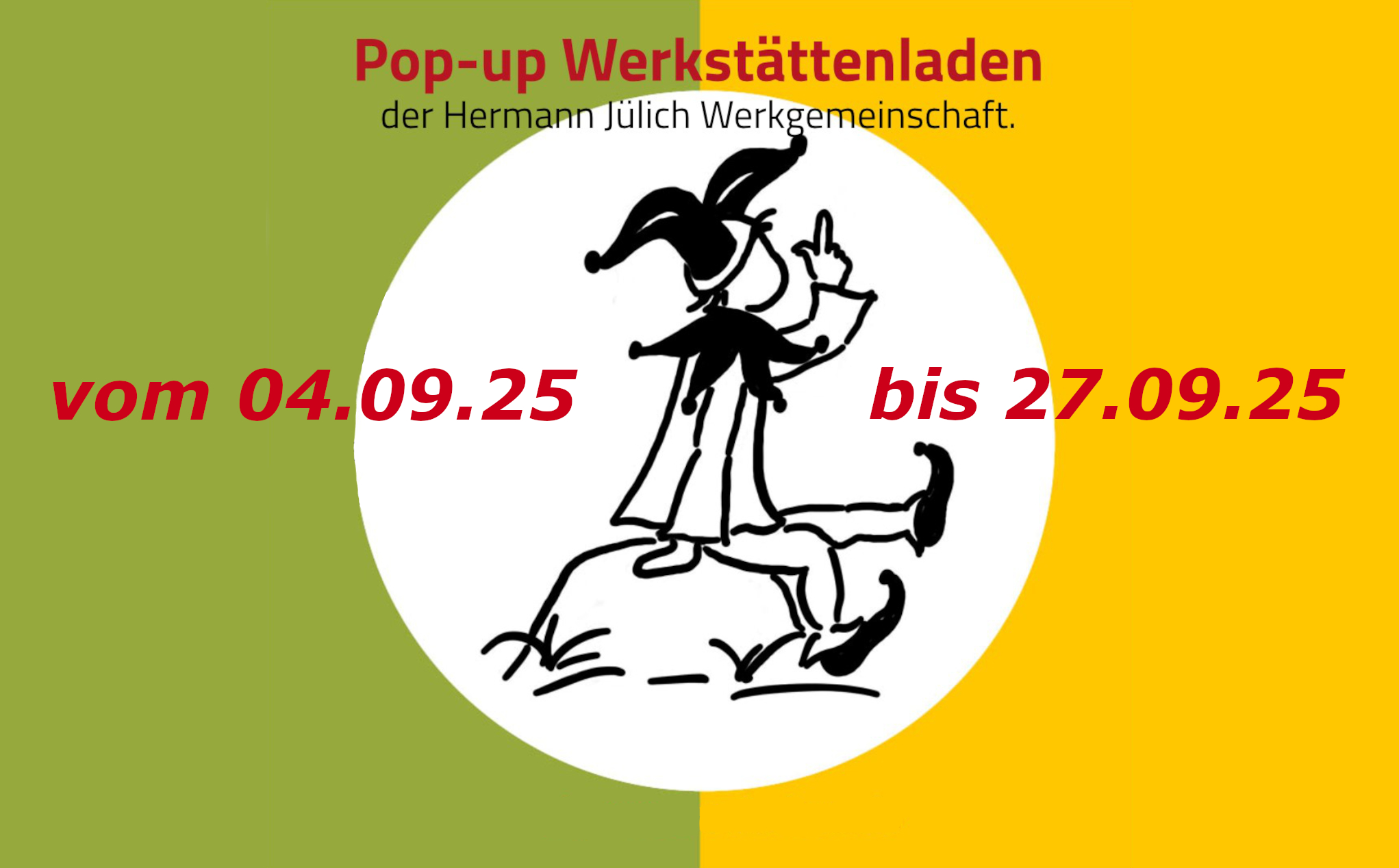Plakat zum Popup Store in Mölln